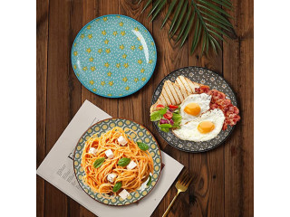 Amazon Basics - Servizio di piatti per 6 persone, 18 pezzi, Coppa di porcellana bianca
