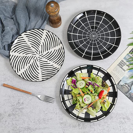 nero-plates-service-for-6-people-porcelain-flat-plates-set-dessert-plates-fruit-salad-bread-20cm-big-1