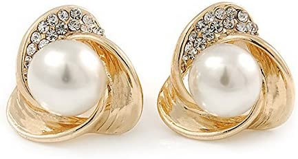 gold-plated-earrings-crystal-faux-glass-pearl-3-petal-clip-on-20mm-one-size-glass-pearl-crystal-metal-gem-big-0