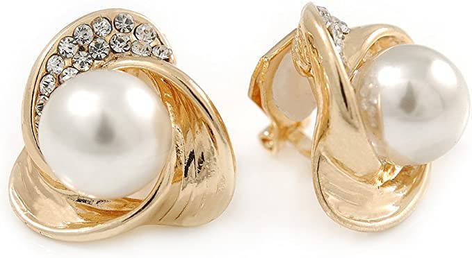 gold-plated-earrings-crystal-faux-glass-pearl-3-petal-clip-on-20mm-one-size-glass-pearl-crystal-metal-gem-big-2