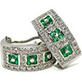 impressive-ladies-earrings-with-genuine-diamonds-and-emeralds-set-in-18k-big-3