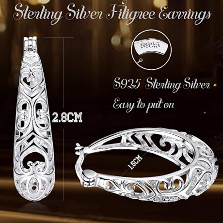 krfy-925-silver-hoop-earrings-round-textured-filigree-dangle-hoop-earrings-for-women-big-3