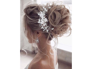 Bridal Hair Accessories Creeper Flower Headband Pearls