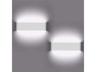 Indoor Wall Lamps, 2 Pcs Wall Light 12W LED
