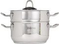 tognana-set-steamer-stainless-steel-silver-3-units-small-1