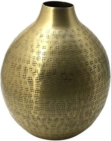 lale-living-vase-damla-antique-gold-with-aluminum-big-0