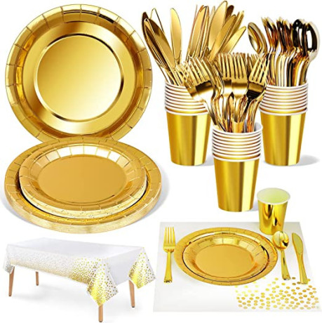 gold-party-tableware-141-pieces-big-3