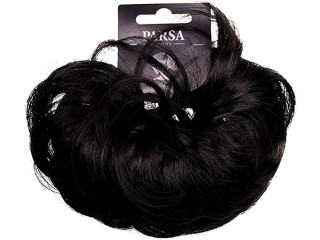 PARSA BEAUTY Hair Art - Black Hair Scrunchie for Bridal Hairstyles