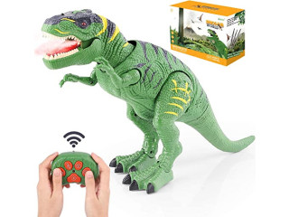 BAZOVE Luminous Remote Control Radio Controlled Dinosaur Toy,