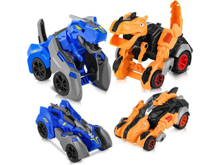 GIUHAT 2 PCS Dinosaurs Transformers Toys