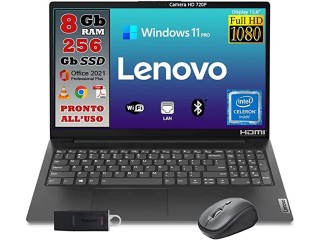 Lenovo Notebook Monitor 15.6" Full HD Intel Core N4500 up to 2.8ghz Ram 8GB SSD 256GB Office Pro 2021 Package Windows