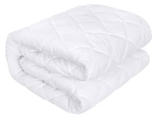 .Utopia Bedding Quilted Mattress Protector 160x200 cm, Mattress Protector Up to 30 CM Deep, Mattress Topper (White)