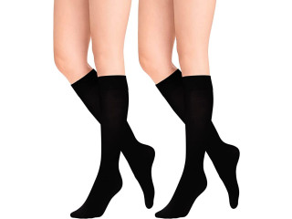 2 Pairs Women's Winter Thermal Fleece Knee-highs: Knee-highs, winter, warm
