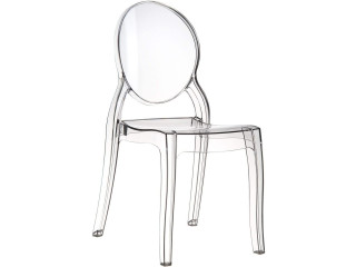 FC4695 Set of 4 Transparent Polycarbonate Chairs