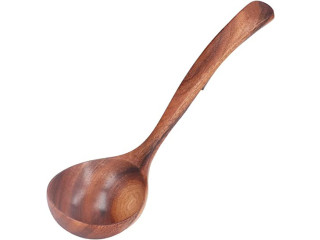 Wooden Soup Ladle, Ladle Spoon Long Handle Soup Ladle Wooden Ladle For Cooking Cooking Spoon Kitchen Tool(S)