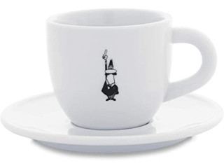 Bialetti Y0TZ097 Institutional Moka Cup (with Saucer), Porcelain
