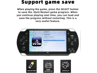 JXD 4.3 inch 8GB Handheld Game Console Built in 1500 Games Support Multiple Simulators