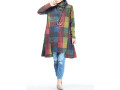 ftcayanz-womens-sweater-dress-turtleneck-long-sleeve-plaid-pullover-top-small-2