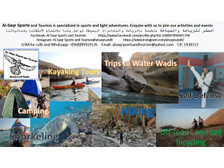 Outdoor Activities and Light Adventures: Hiking, water wadis, camping, bicycling tours, kayaking tours or boat trips and snorkeling