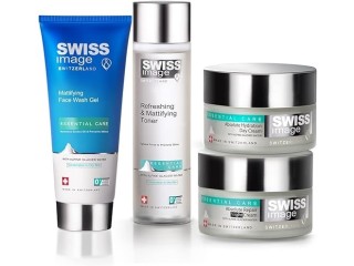 Swiss Image Skin Care Regime Pack For Hydration - Mattifying Face Wash 200 ml , Mattifying Face Toner 200 ml , Day Cream 50 ml & Night Cream 50ml
