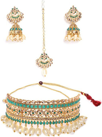zaveri-pearls-choker-jewellery-set-for-women-golden-zpfk9578-big-0