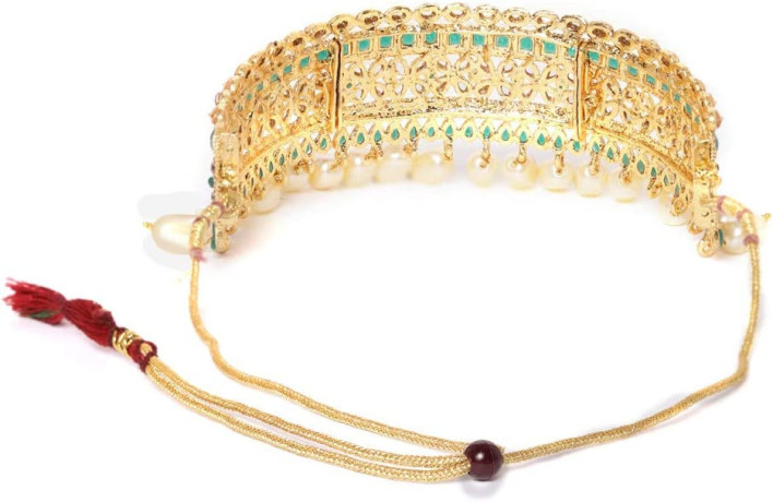 zaveri-pearls-choker-jewellery-set-for-women-golden-zpfk9578-big-2