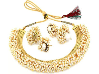 YouBella Gold Plated Jewellery Set for Women (Golden)(YBNK_5005D)