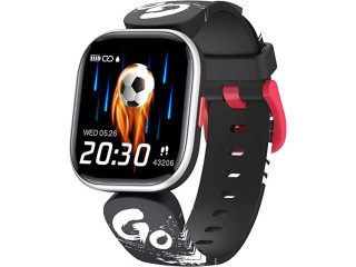Kids Fitness Activity Tracker Watch, EqiEch 1.4" DIY Watch Face IP68 Waterproof Kids Smart Watch with 19 Sport Modes, Pedometers,
