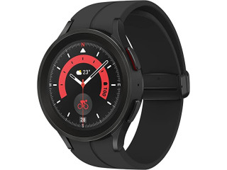 SAMSUNG Galaxy Watch5 Pro Smart Watch, Health Monitoring, Fitness Tracker, Long Lasting Battery, 45mm, Black Titanium