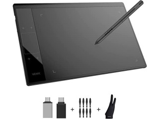 VEIKK A30 V2 Drawing Tablet 10x6 Inch Graphics Tablet with Battery-Free Pen and 8192 Professional Levels Pressure