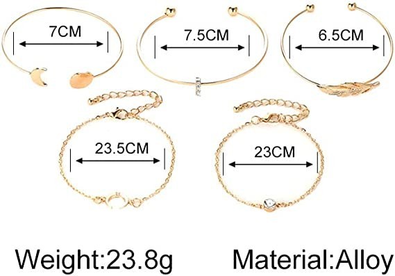 gold-chain-bracelet-sets-for-women-girls-set-of-5-adjustable-fashion-chunky-flat-cable-chain-punk-bracelets-jewelry-big-0