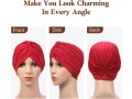 6-pieces-turbans-for-women-soft-turban-head-wrap-pleated-beanie-cap-small-0