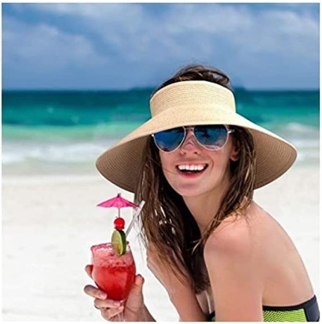 goodern-women-sun-visor-hats-beach-ponytail-summer-beach-hat-for-women-big-0