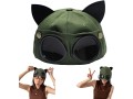 goodern-retro-pilot-aviator-cap-with-cat-ears-and-goggles-cute-goggles-baseball-cap-sunglasses-peaked-cap-novelty-baseball-hat-small-1