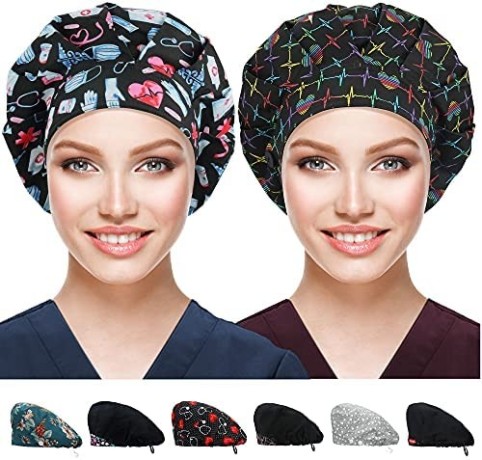 abamerica-bouffant-caps-with-button-and-sweatbandadjustable-working-hats-for-women-menone-size-fits-all-big-0