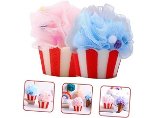 6 Pcs Cartoon Bath Ball Womens Body Scrub Kids Bath Sponge