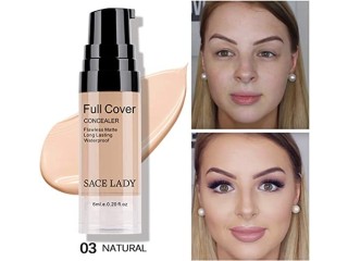 Waterproof Full Coverage Concealer With Primer Sponge Set