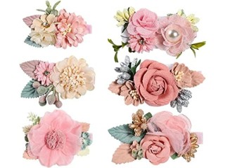 Flower Hair Clip Set for Baby Girls