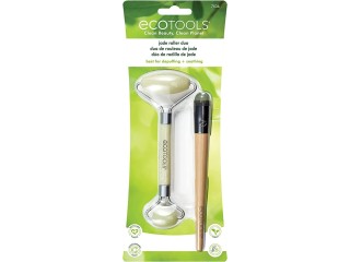 EcoTools Beauty Skin Care Tool Jade Facial Roller and Eye Roller Duo, Face Roller and Massager