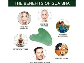 Gua Sha Facial Tools and Rosehip Oil Skin Care Set