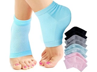 Moisturizing Heel Gel Socks - Heal Dry Cracked Dead Skin Foot Care Softener Pedicure Spa Sock Set