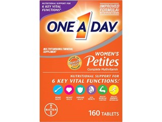 ONE A DAY Women's Petites Multivitamin Supplement with Vitamin A, C, D, E and Zinc for Immune Health Support