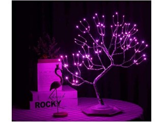 Night Light U-HOOME Table Lamps Upgraded Copper Wire Tree Branch Decorative