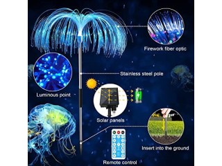 Outdoor Optic Fiber Light Waterproof Fairy Firework Light Solar Garden Lights