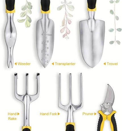 yissvic-garden-tools-set-12-pieces-heavy-duty-gardening-kit-cast-aluminum-with-soft-rubberized-non-slip-handle-big-1