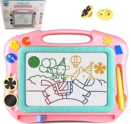 magnetic-drawing-board-for-toddlers-travel-size-magnet-doodle-board-with-learning-cards-stamps-big-1