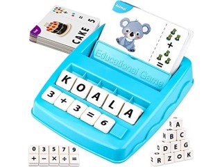 Matching Letter Game for Kids, 2 in 1 Spelling and Math Educational Learning Toys