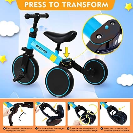 sky-touch-4-in-1-kids-balance-bike-kids-tricycles-for-1-4-years-big-0