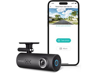 70Mai Dash Camera For Cars, 1080P, 130 Wide Angle, Built-In Wifi Dash Cam, Emergency Recording, App Control Dashboard,