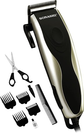 sonashi-hair-clipper-for-men-gold-shc-1001-8w-powerful-hair-clipper-with-precision-cutting-blade-big-1